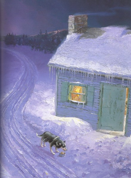 celebrate-picture-books-picture-book-review-akiak-a-take-from-the-iditarod-akiak-gets-food-along-the-way