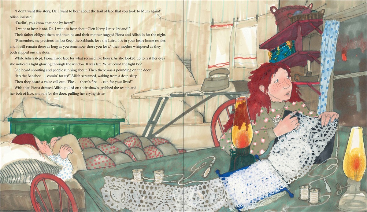 celebrate-picture-books-picture-book-review-fiona's-lace-trail-of-lace-story