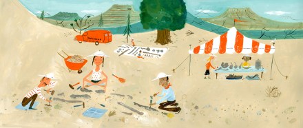 celebrate-picture-books-picture-book-review-how-the-dinosaur-got-to-the-museum-digging