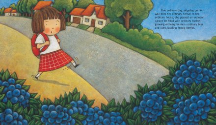 celebrate-picture-books-picture-book-review-Ordinary-Mary's-Extraordinary-Day-blueberries