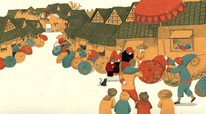 celebrate-picture-books-picture-book-review-the-umbrella-queen-emperor-visits