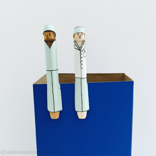 CPB - Doctors Clothespins on box
