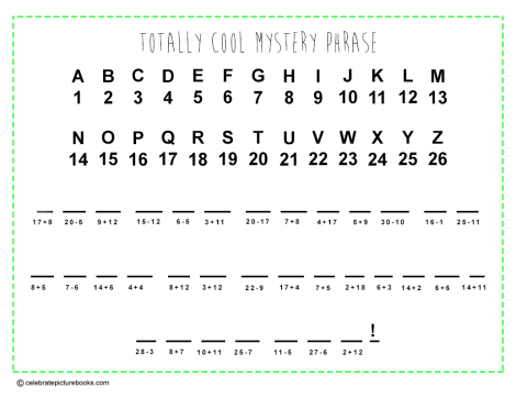 CPB - Math Mystery Phrase