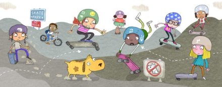 celebrate-picture-books-picture-book-review-douglas-you-need-glasses-skate-park-art