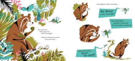 celebrate-picture-books-picture-book-review-hector-and-hummingbird-interior-art-bear-cross