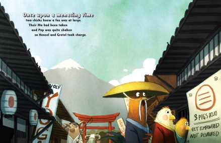 celebrate-picture-books-picture-book-review-hensel-and-gretel-ninja-chicks-menacing