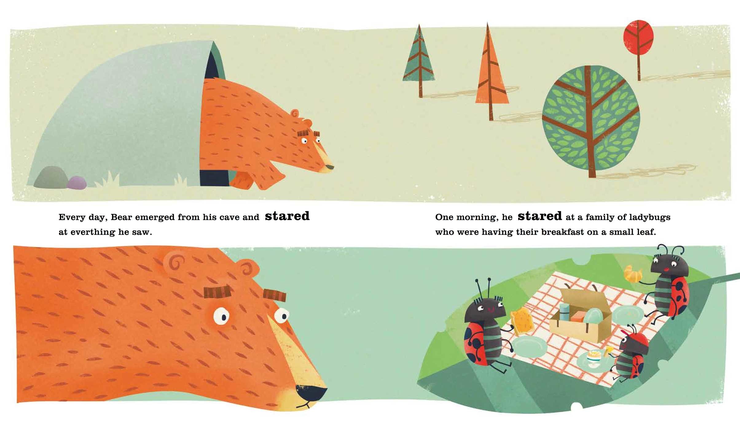 celebrate-picture-books-picture-book-review-the-bear-who-stared-interior-art-ladybugs