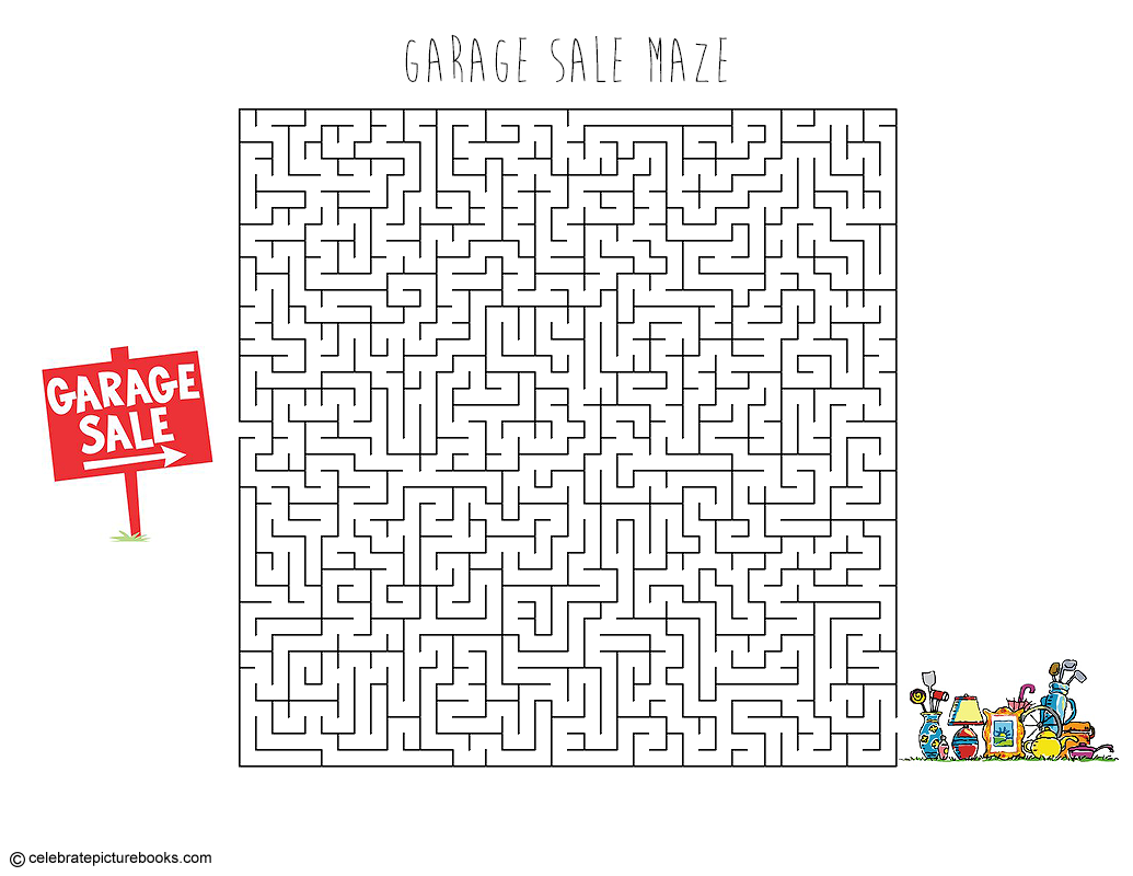 celebrate-picture-books-picture-book-review-garage-sale-maze