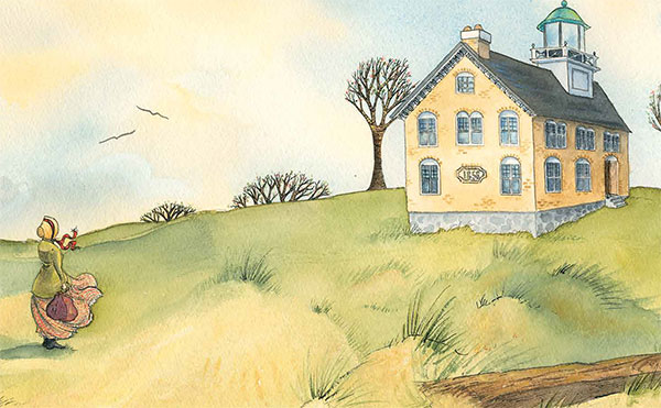 celebrate-picture-books-picture-book-review-miss-colfax's-light-Michigan-city-lighthouse