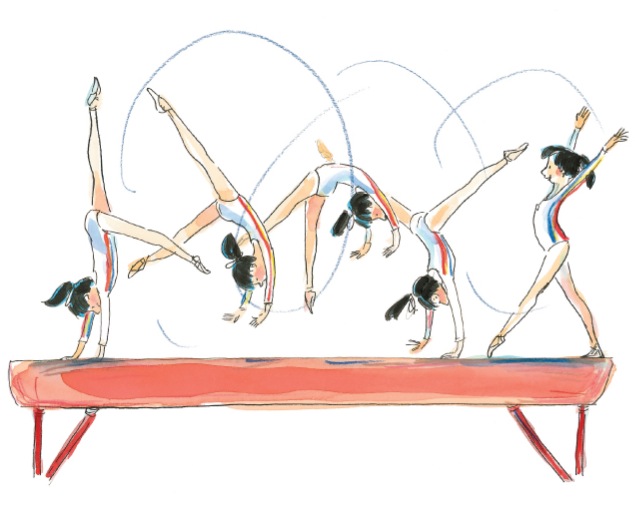 celebrate-picture-books-picture-book-review-nadia-the-girl-who-couldn't-sit-still-balance-beam