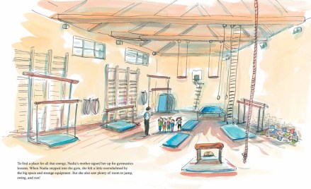 celebrate-picture-books-picture-book-review-nadia-the-girl-who-couldn't-sit-still-gym