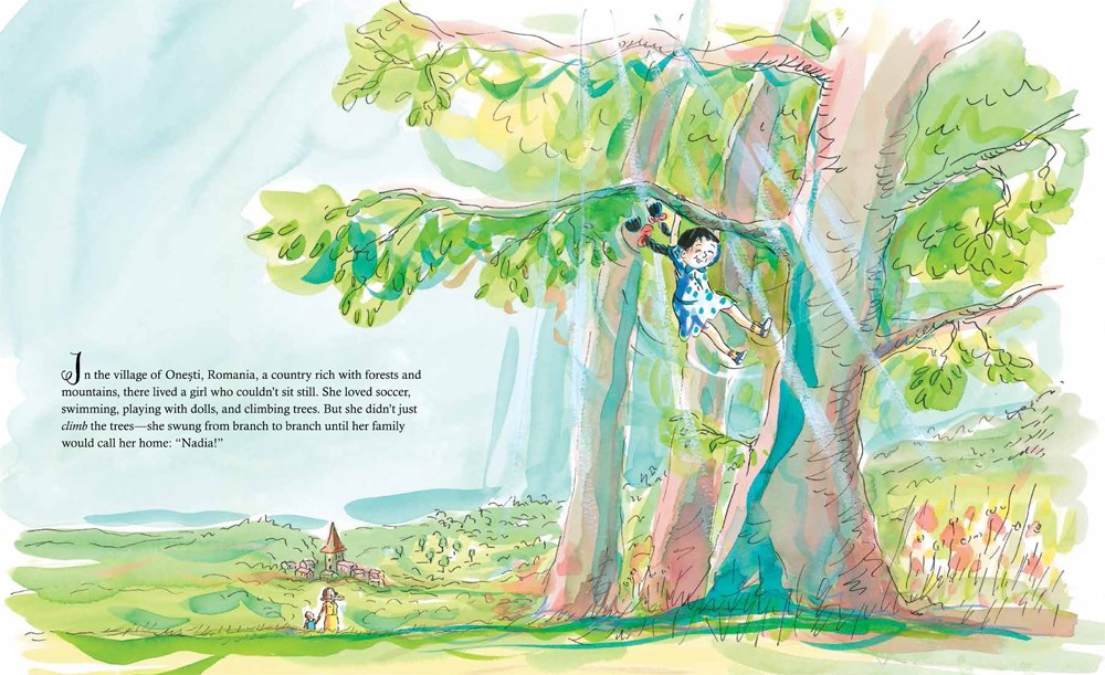 celebrate-picture-books-picture-book-review-nadia-the-girl-who-couldn't-sit-still-swinging-in-trees