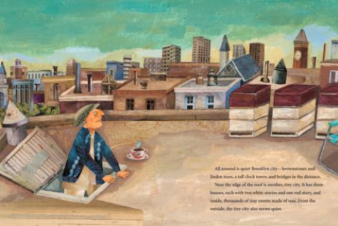 celebrate-picture-books-picture-book-review-the-honeybee-man-on-the-roof