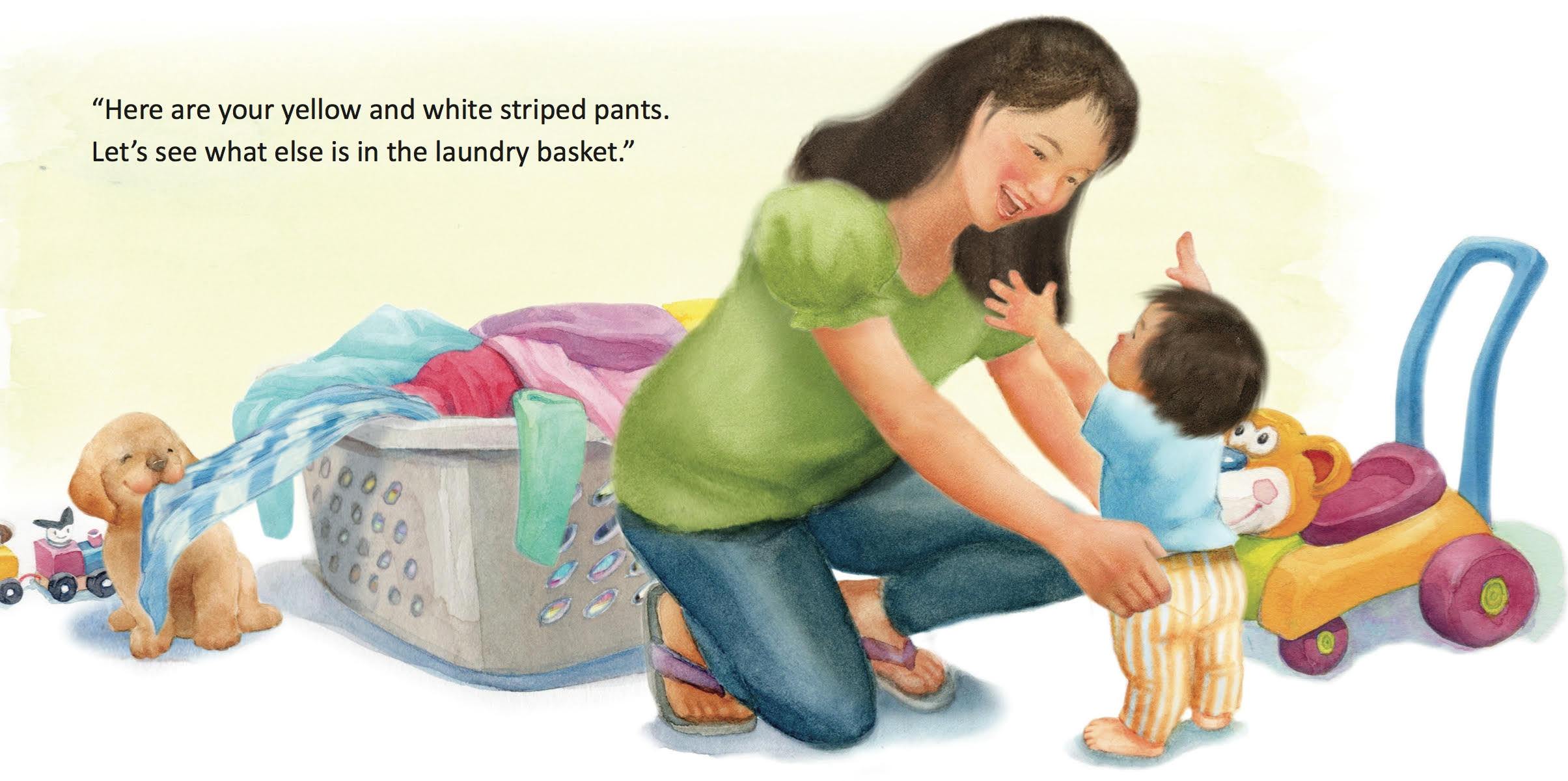 celebrate-picture-books-picture-book-review-interview-with-Ellen-Mayer-Red-Socks-book-interior-art