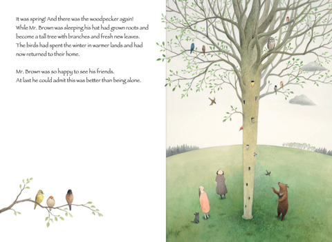 celebrate-picture-books-picture-book-review-mr-brown's-fantastic-hat-hat-grows-into-tree