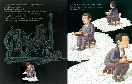 celebrate-picture-books-picture-book-review-six-dots-a-story-of-young-louis-braille-inventing