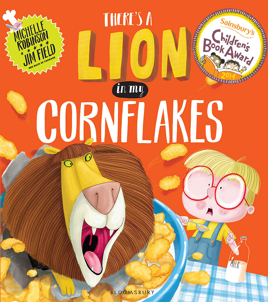 celebrate-picture-books-picture-book-review-there's-a-lion-in-my-cornflakes-cover