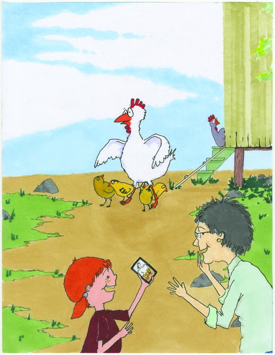 celebrate-picture-books-picture-book-review-what's-up-with-this-chicken-protecting-chicks