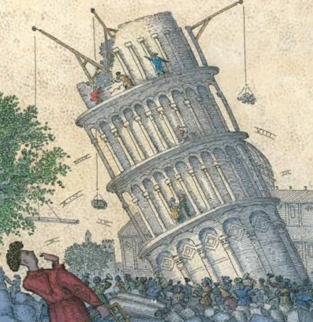 celebrate-picture-books-picture-book-review-blockhead-the-life-of-fibonacci-tower-of-pisa