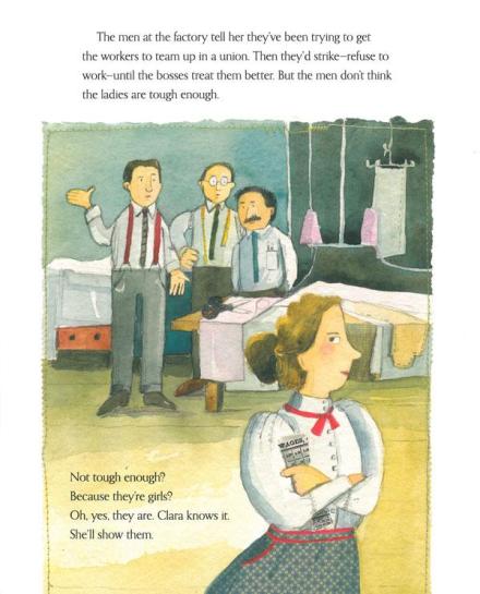 celebrate-picture-books-picture-book-review-brave-girl-clara-and-the-shirtwaist-makers'-strike-of-1909-forming-a-union