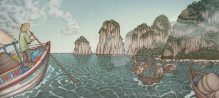 celebrate-picture-books-picture-book-review-in-a-village-by-the-sea-small-house-on-the-cliff