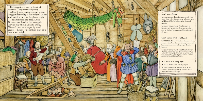 celebrate-picture-books-picture-book-review-will's-words-back-stage