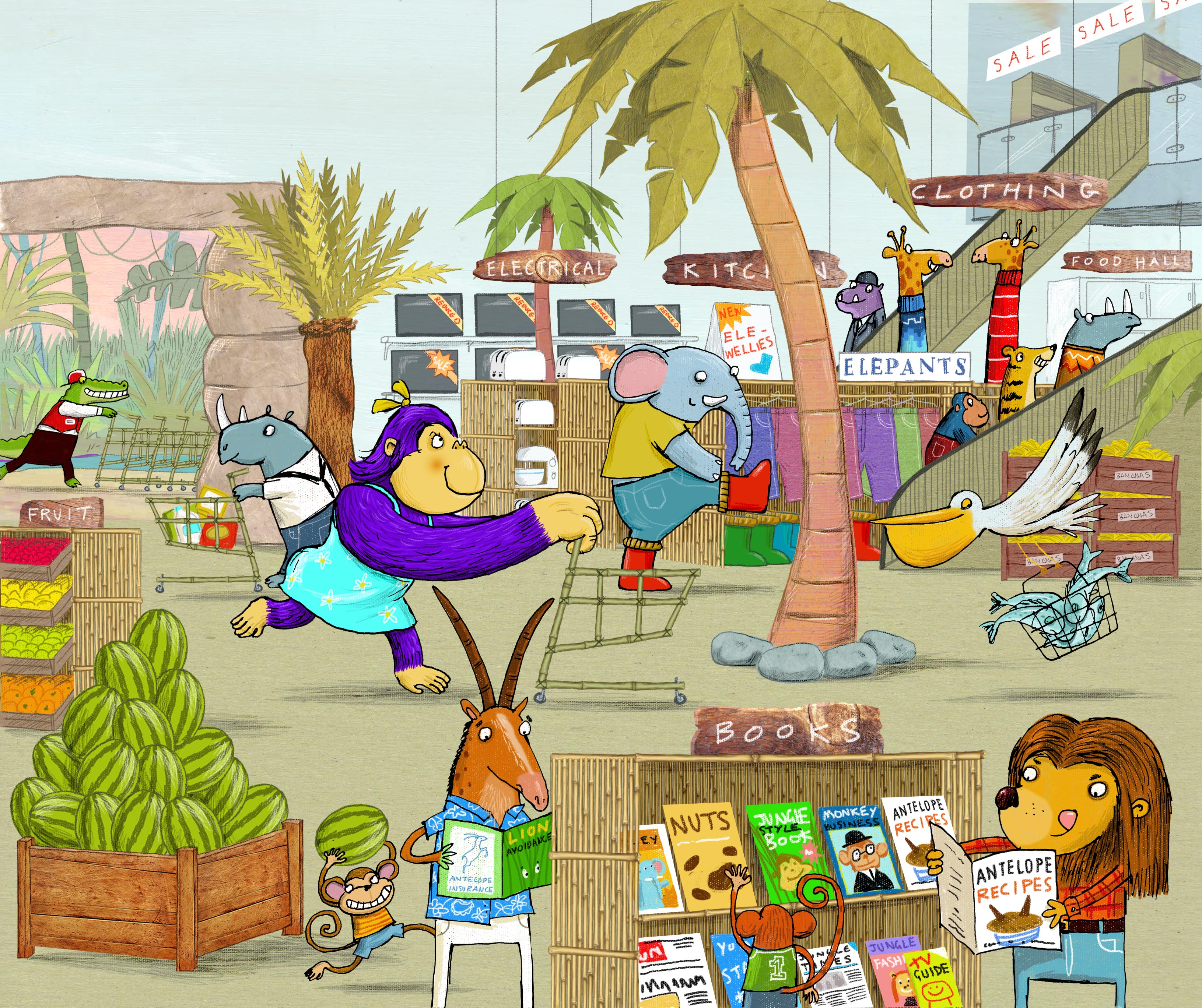 celebrate-picture-books-picture-book-review-esther's-hanukkah-disaster-jungle-market