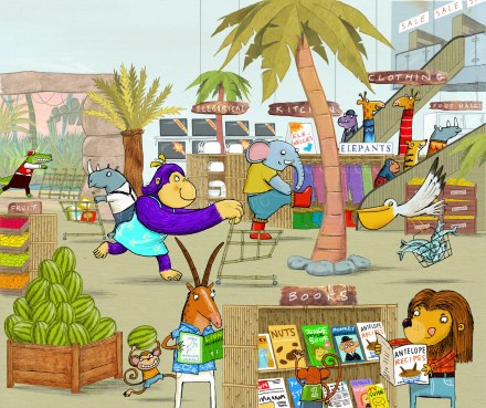 celebrate-picture-books-picture-book-review-esther's-hanukkah-disaster-jungle-market