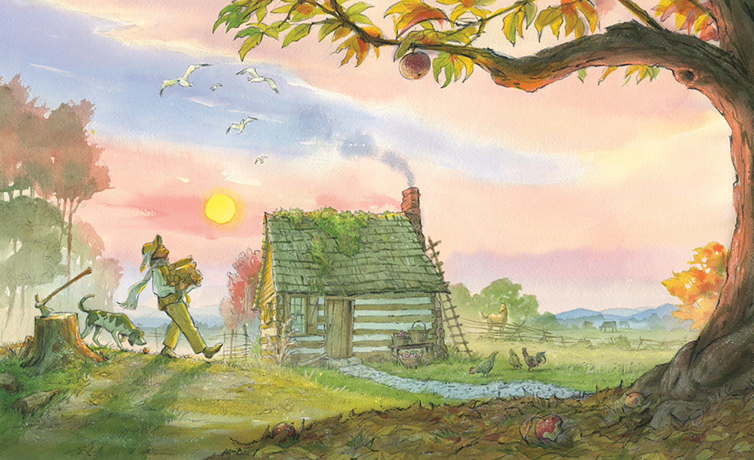 celebrate-picture-books-picture-book-review-ticktock-banneker's-clock-studying-fall-chores