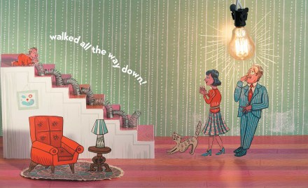 celebrate-picture-books-picture-book-review-the-marvelous-thing-that-came-from-a-spring-spring-walks-downstairs