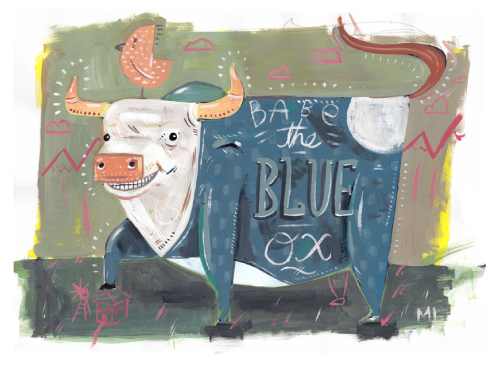 celebrate-picture-book-picture-book-review-paul-bunyan-and-babe-the-blue-ox-and-the-great-pancake-adventure-babe-smiling