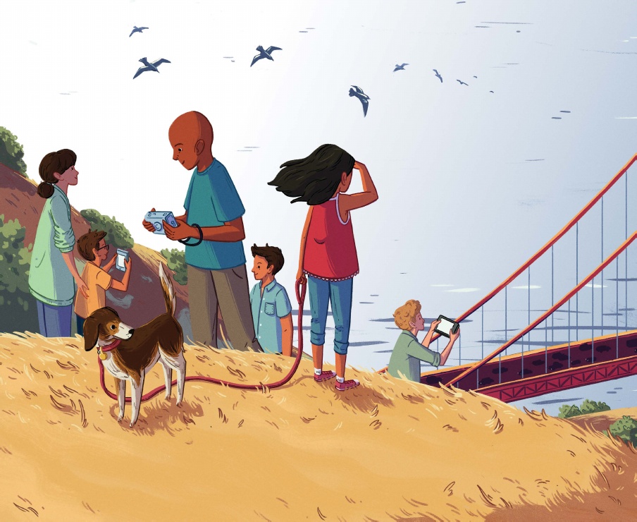 celebrate-picture-books-picture-book-review-here-to-there-and-me-to-you-edge-of-golden-gate-bridge