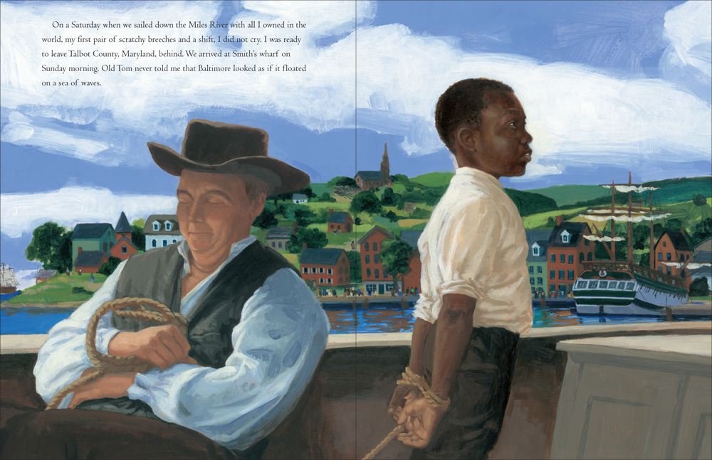 celebrate-picture-books-picture-book-review-words-set-me-free-the-story-of-young-frederick-douglas-smith's-wharf
