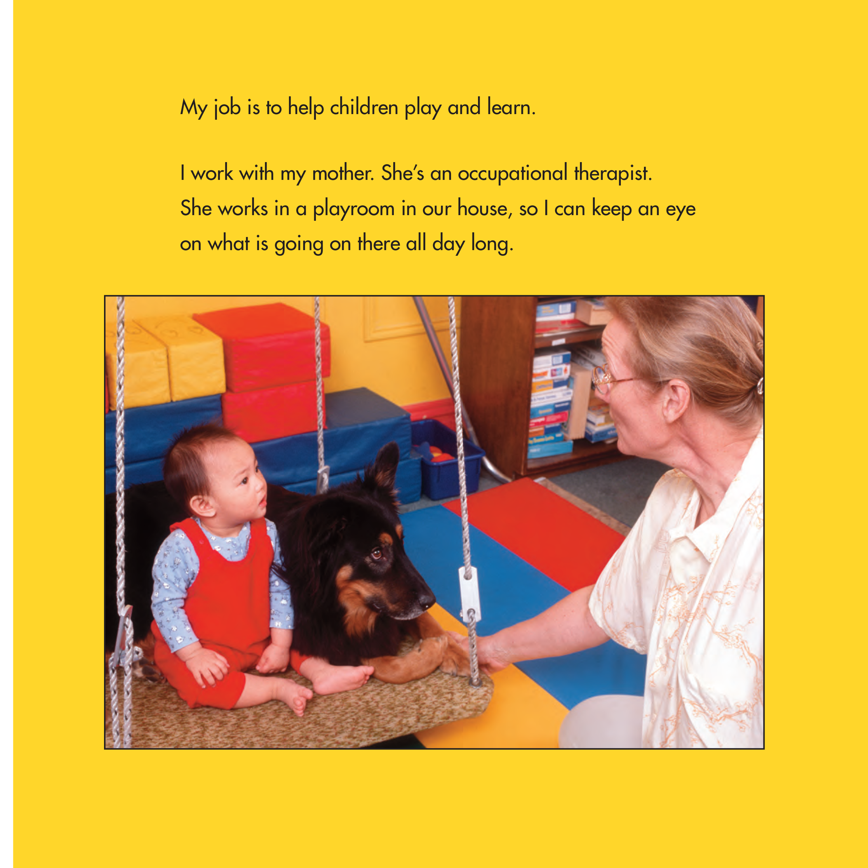 celebrate-picture-books-picture-book-review-toby-and-Tutter-therapy-dogs-swing
