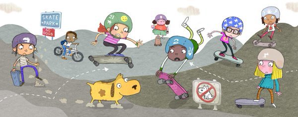 celebrate-picture-books-picture-book-review-douglas-you-need-glasses-skate-park