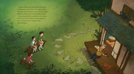 celebrate-picture-books-picture-book-review-hana-hashimoto-sixth-violin-listening-to-grandfather