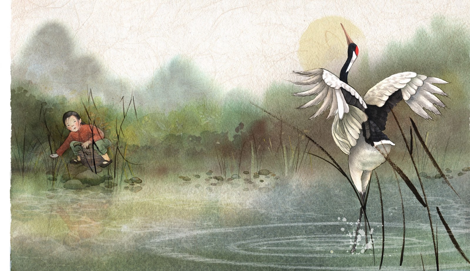 celebrate-picture-books-picture-book-review-lotus-and-feather-lotus-meets-feathers