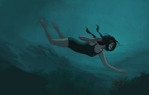 celebrate-picture-books-picture-book-review-swimming-with-sharks-swimming-under-water