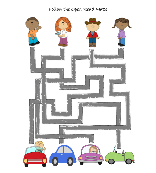 celebrate -picture -books-picture-book-review-follow-the-open-road-maze