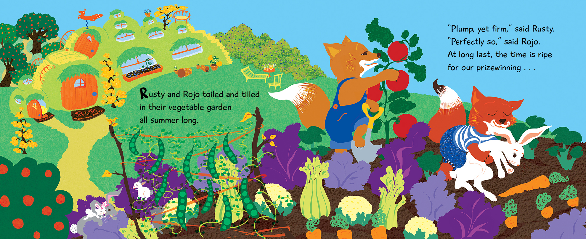 celebrate-picture-books-picture-book-review-rabbit-stew-picking-veggies