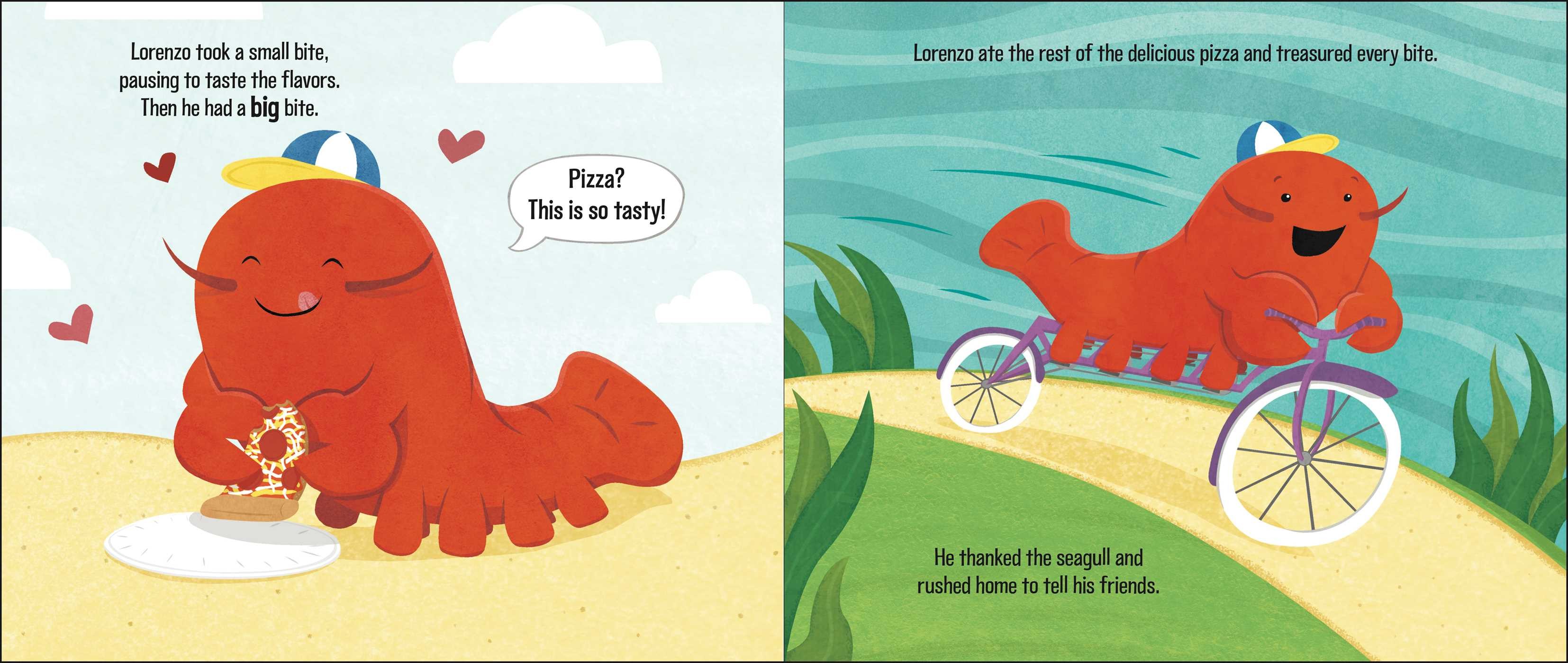 celebrate-picture-books-picture-book-review-lorenzo-the-pizza-loving-lobster-bicycle
