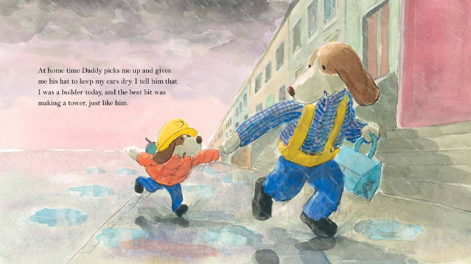 celebrate-picture-books-picture-book-review-the-best-part-of-daddy's-day-running-home