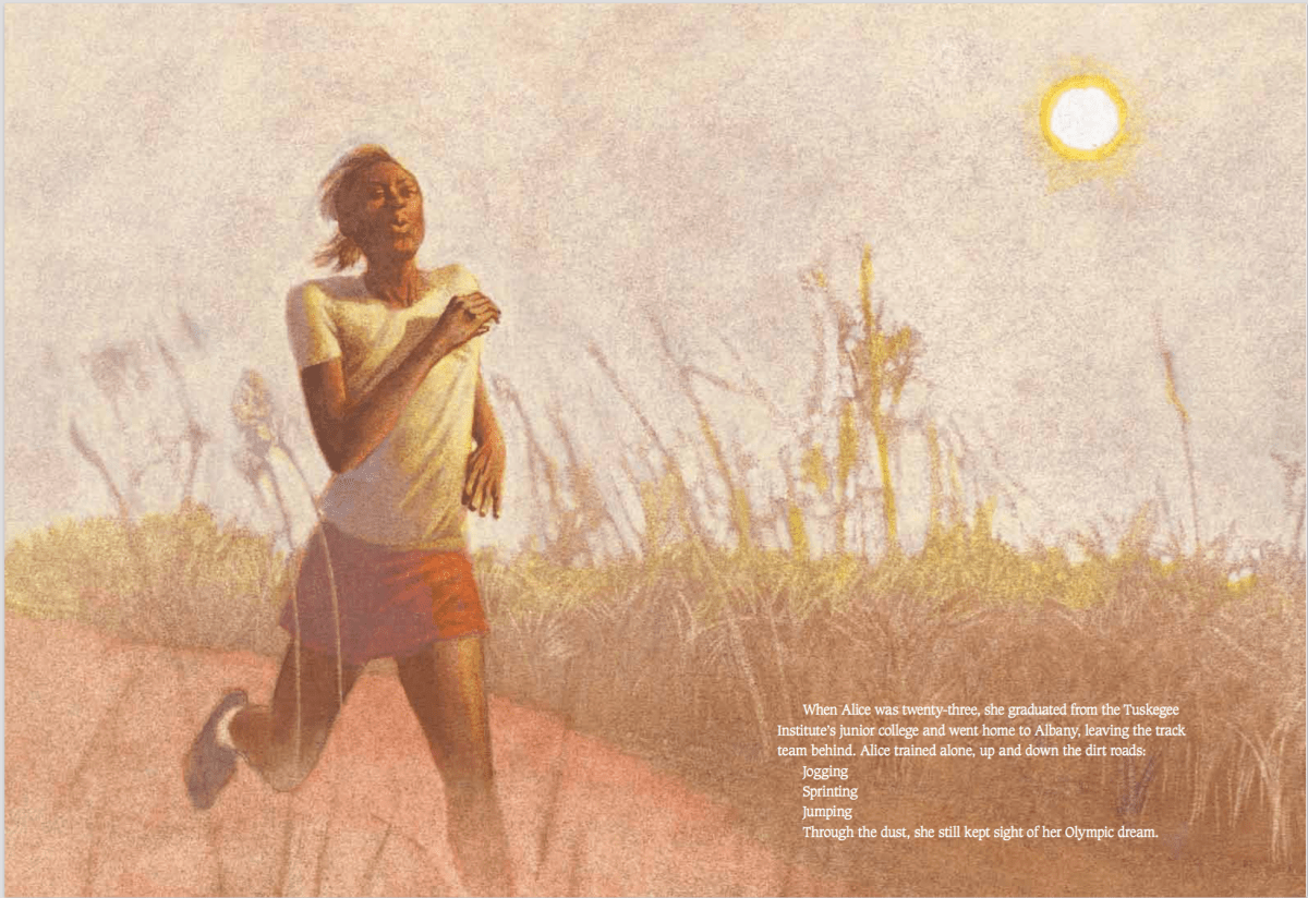 celebrate-picture-books-picture-book-review-queen-of-the-track-running