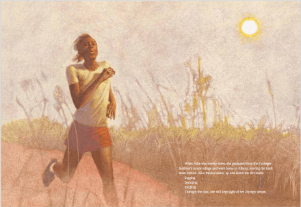 celebrate-picture-books-picture-book-review-queen-of-the-track-running