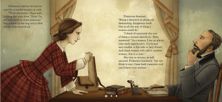 celebrate-picture-books-picture-book-review-Kate-Warne-pinkerton-detective-applying-for-job