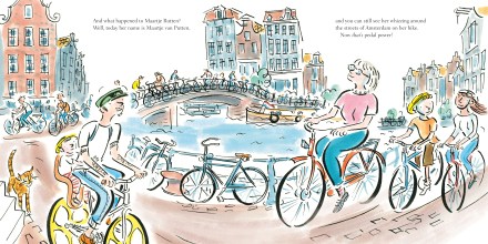 celebrate-picture-books-picture-book-review-pedal-power-Amsterdam-today