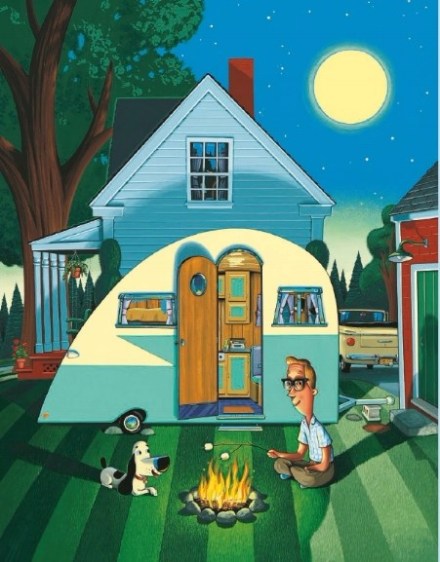 celebrate-picture-books-picture-book-review-a-camping-spree-with-mr-magee-camping-at-home