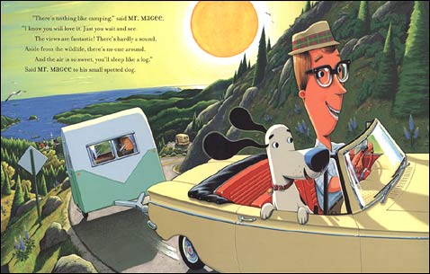 celebrate-picture-books-picture-book-review-a-camping-spree-with-mr-magee-heading-out