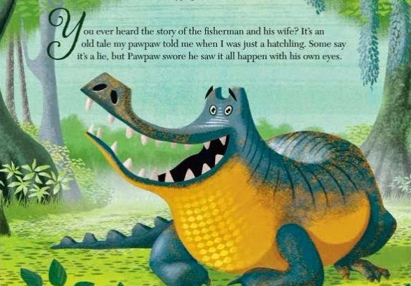celebrate-picture-books-picture-book-review-a-catfish-tale-crocodile