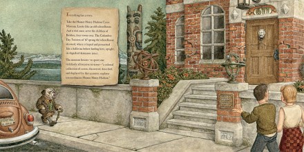 celebrate-picture-books-picture-book-review-homer-henry-hudson's-curio-museum-entrance